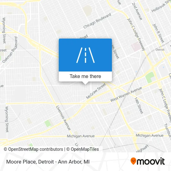 Moore Place map