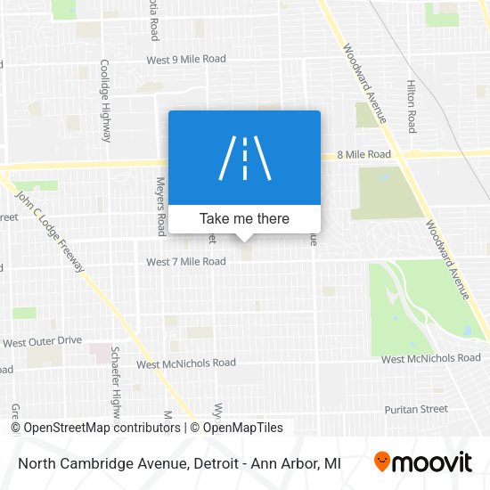 Mapa de North Cambridge Avenue