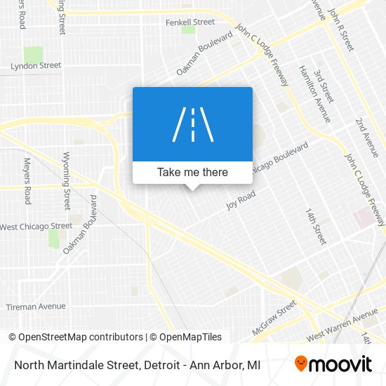 North Martindale Street map