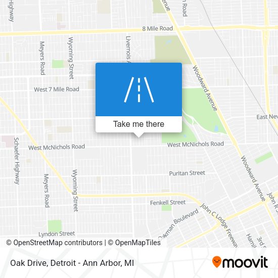 Mapa de Oak Drive