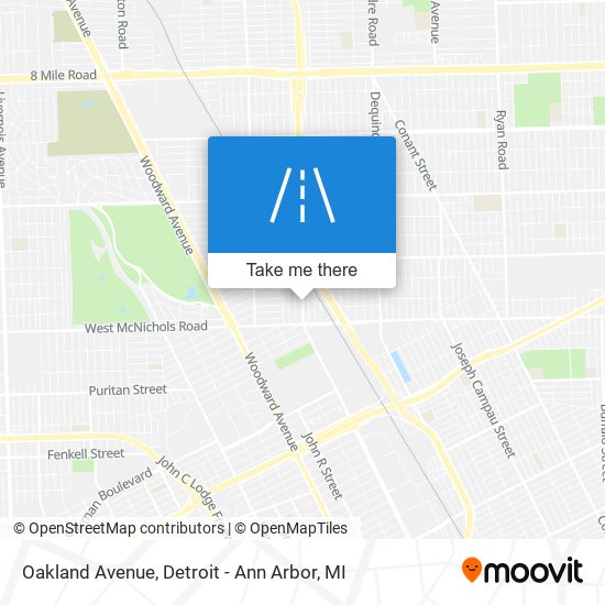 Oakland Avenue map