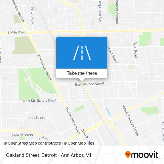 Oakland Street map