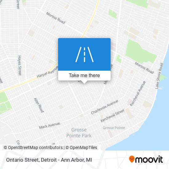 Ontario Street map