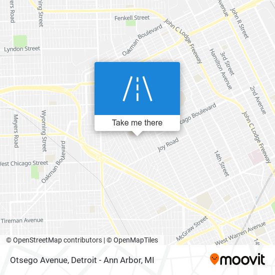 Mapa de Otsego Avenue