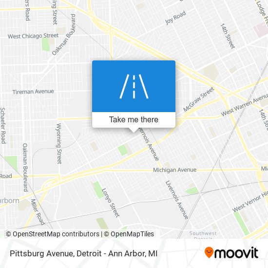 Mapa de Pittsburg Avenue