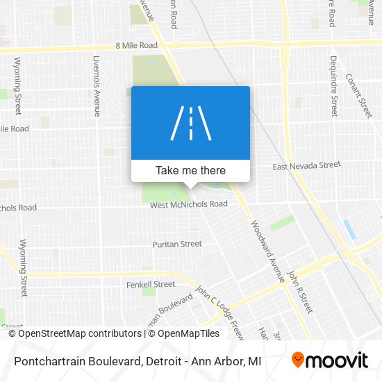Pontchartrain Boulevard map