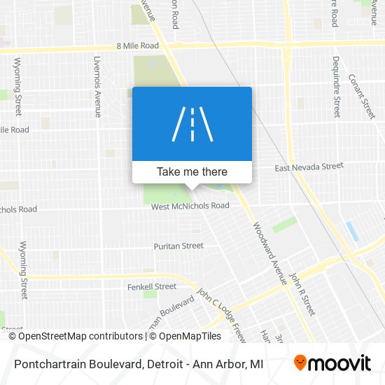 Mapa de Pontchartrain Boulevard