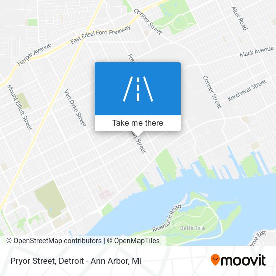 Mapa de Pryor Street