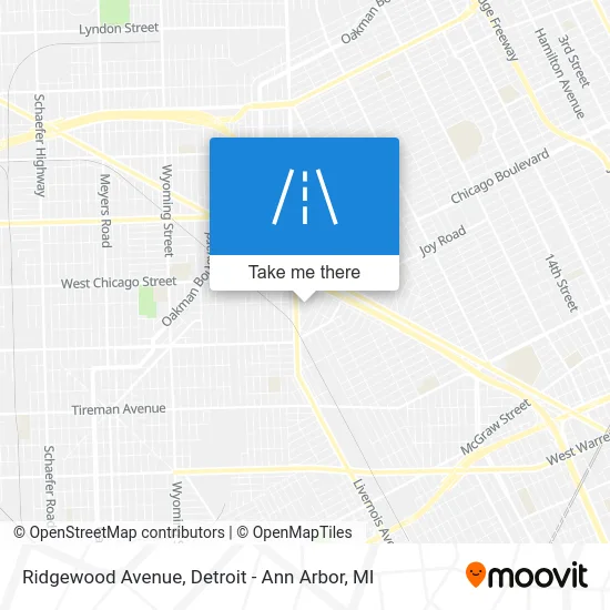 Ridgewood Avenue map