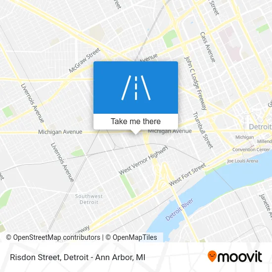 Risdon Street map