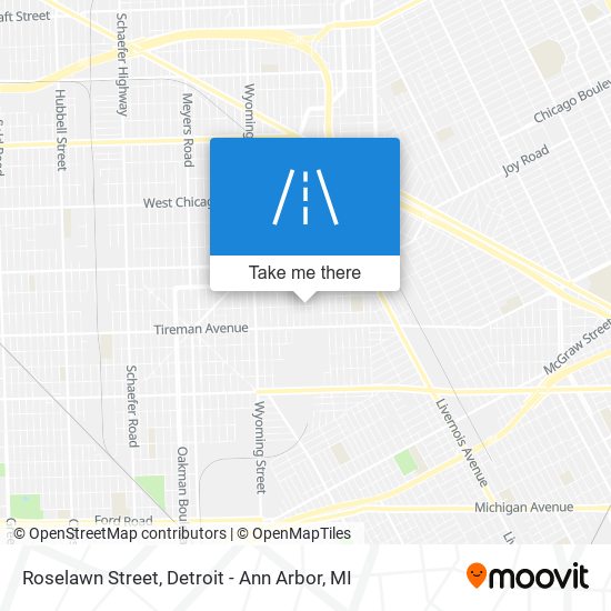 Roselawn Street map