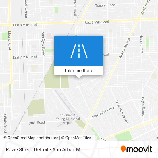 Rowe Street map