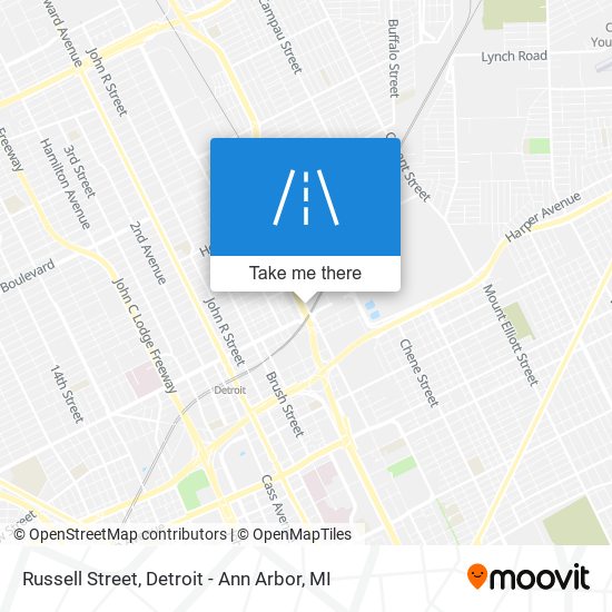 Russell Street map