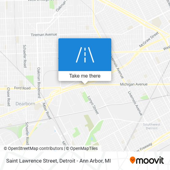 Saint Lawrence Street map