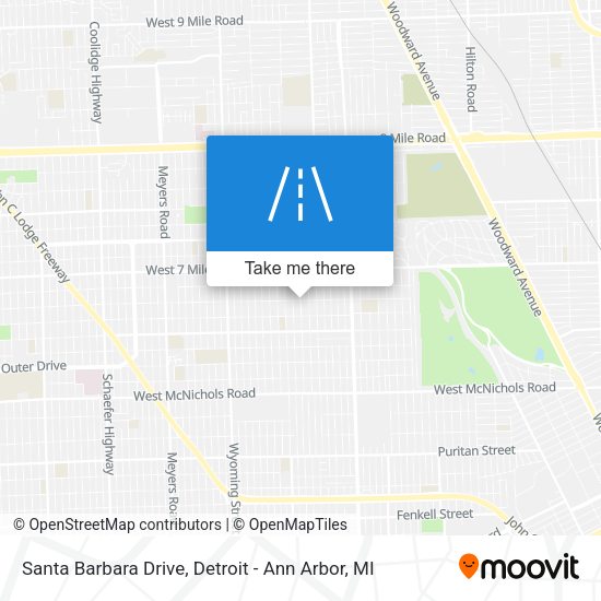 Santa Barbara Drive map