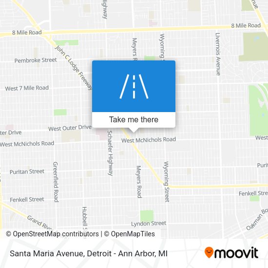 Mapa de Santa Maria Avenue