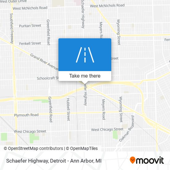 Schaefer Highway map