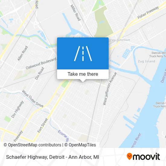 Schaefer Highway map