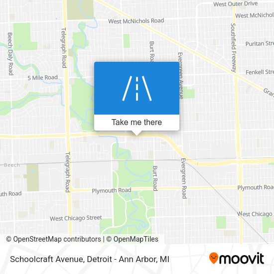 Mapa de Schoolcraft Avenue