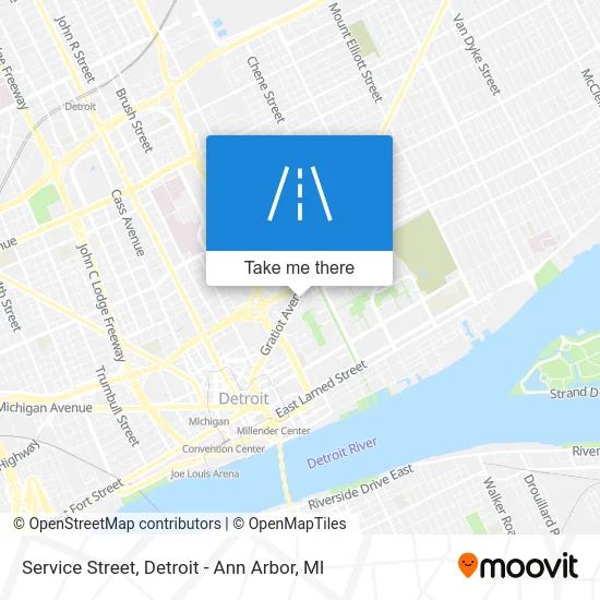 Service Street map