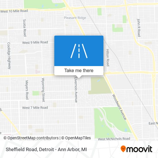 Sheffield Road map