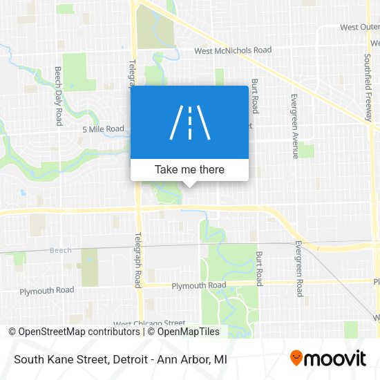 Mapa de South Kane Street