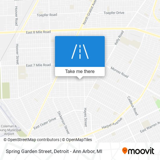 Mapa de Spring Garden Street