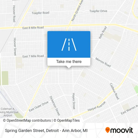 Spring Garden Street map
