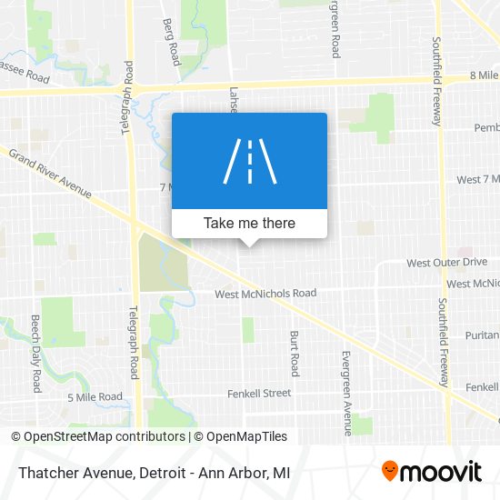 Thatcher Avenue map