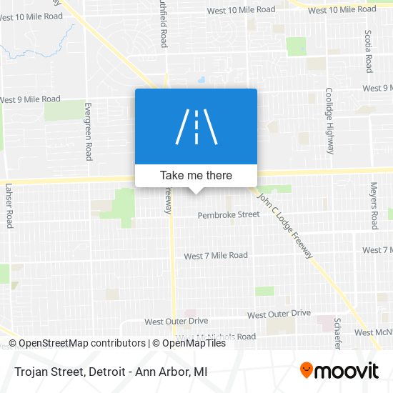 Trojan Street map