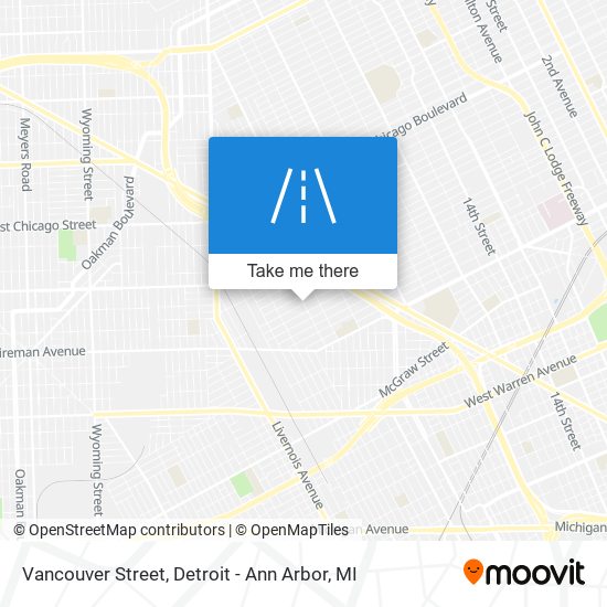 Vancouver Street map