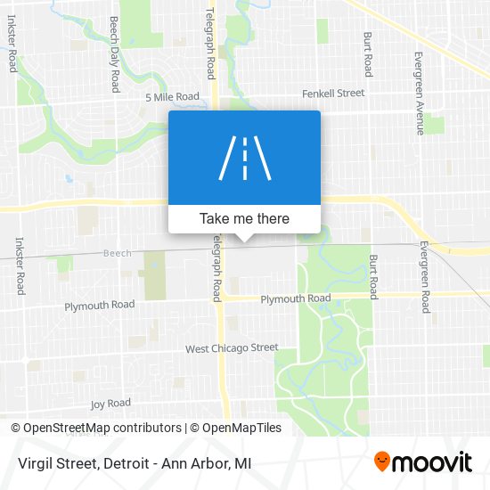 Virgil Street map