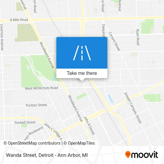 Wanda Street map