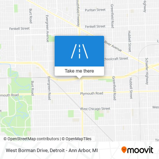 Mapa de West Borman Drive