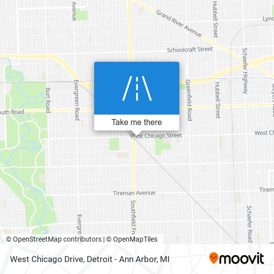 Mapa de West Chicago Drive