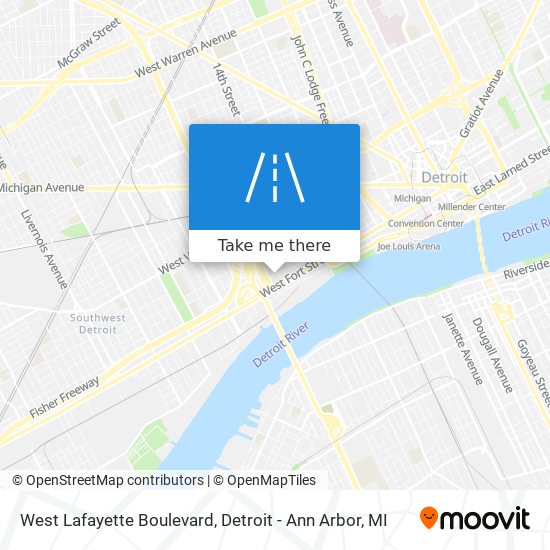 Mapa de West Lafayette Boulevard