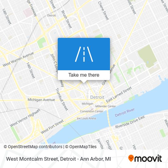 West Montcalm Street map