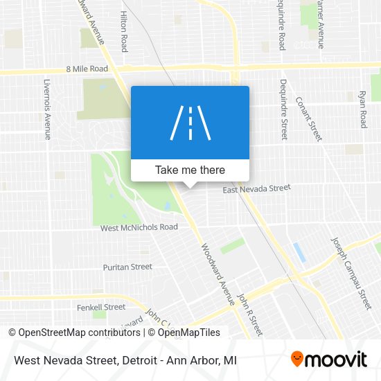 Mapa de West Nevada Street