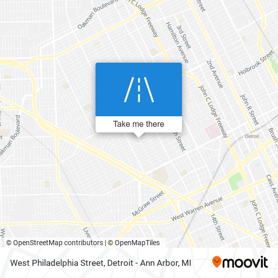 Mapa de West Philadelphia Street