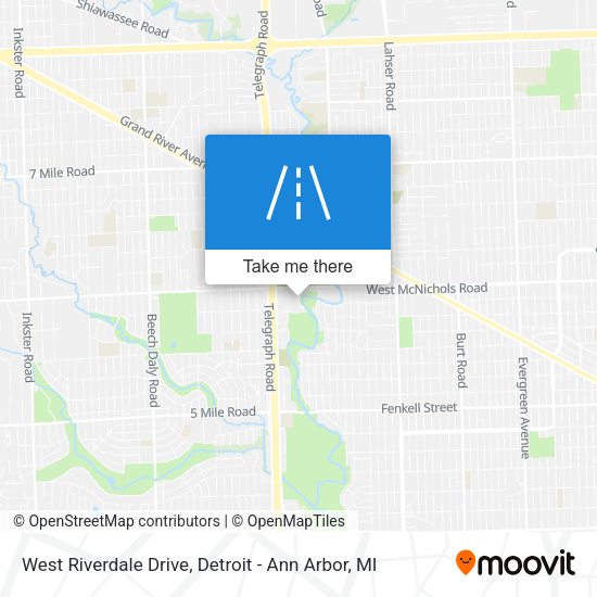 West Riverdale Drive map