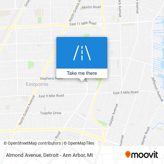 Mapa de Almond Avenue