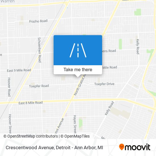 Crescentwood Avenue map