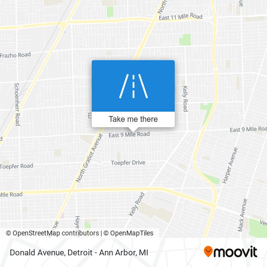 Donald Avenue map