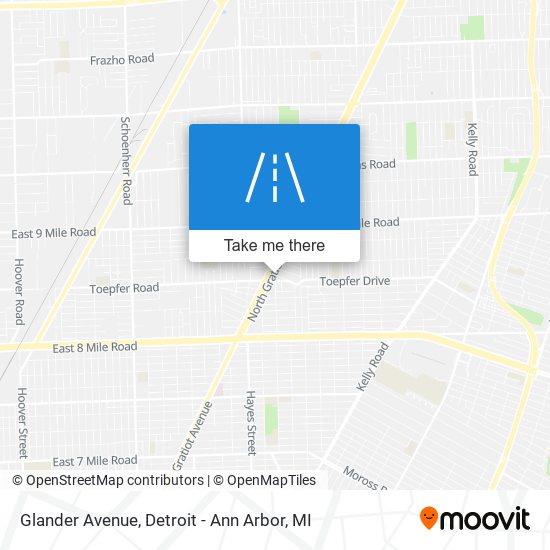 Mapa de Glander Avenue