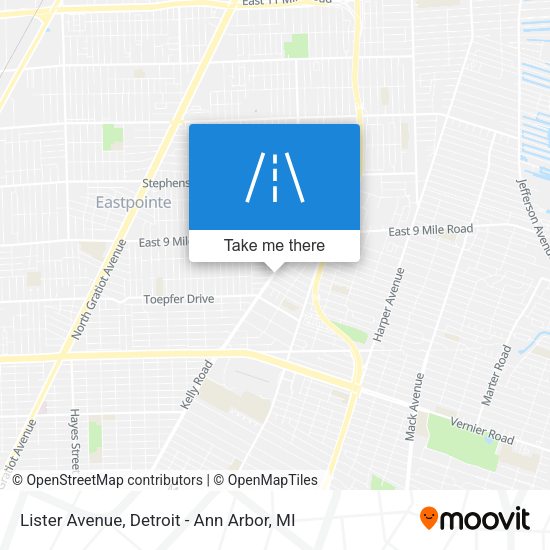 Mapa de Lister Avenue