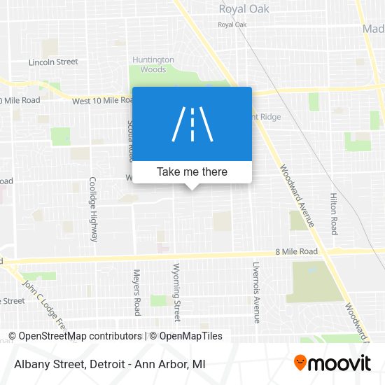 Albany Street map