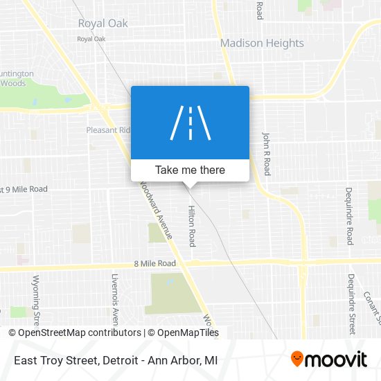 East Troy Street map