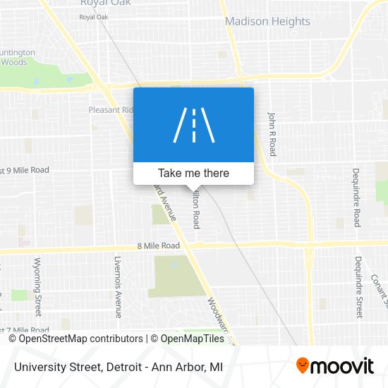 Mapa de University Street