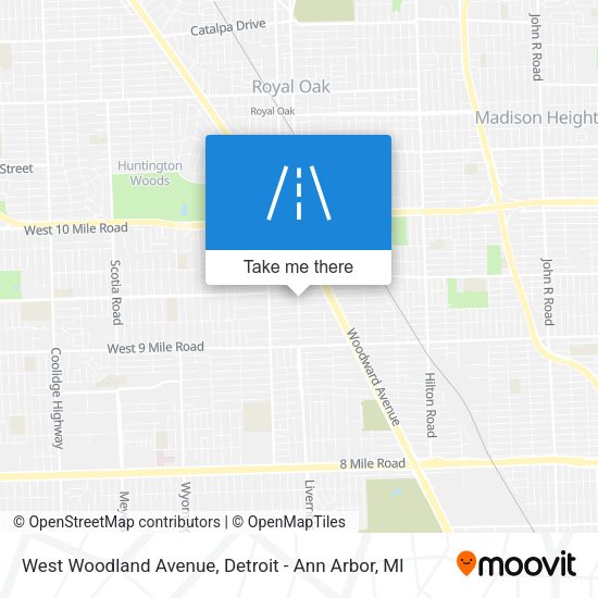 Mapa de West Woodland Avenue