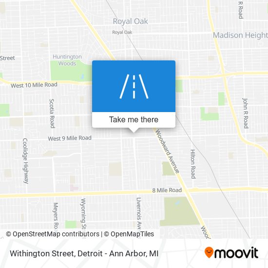 Withington Street map